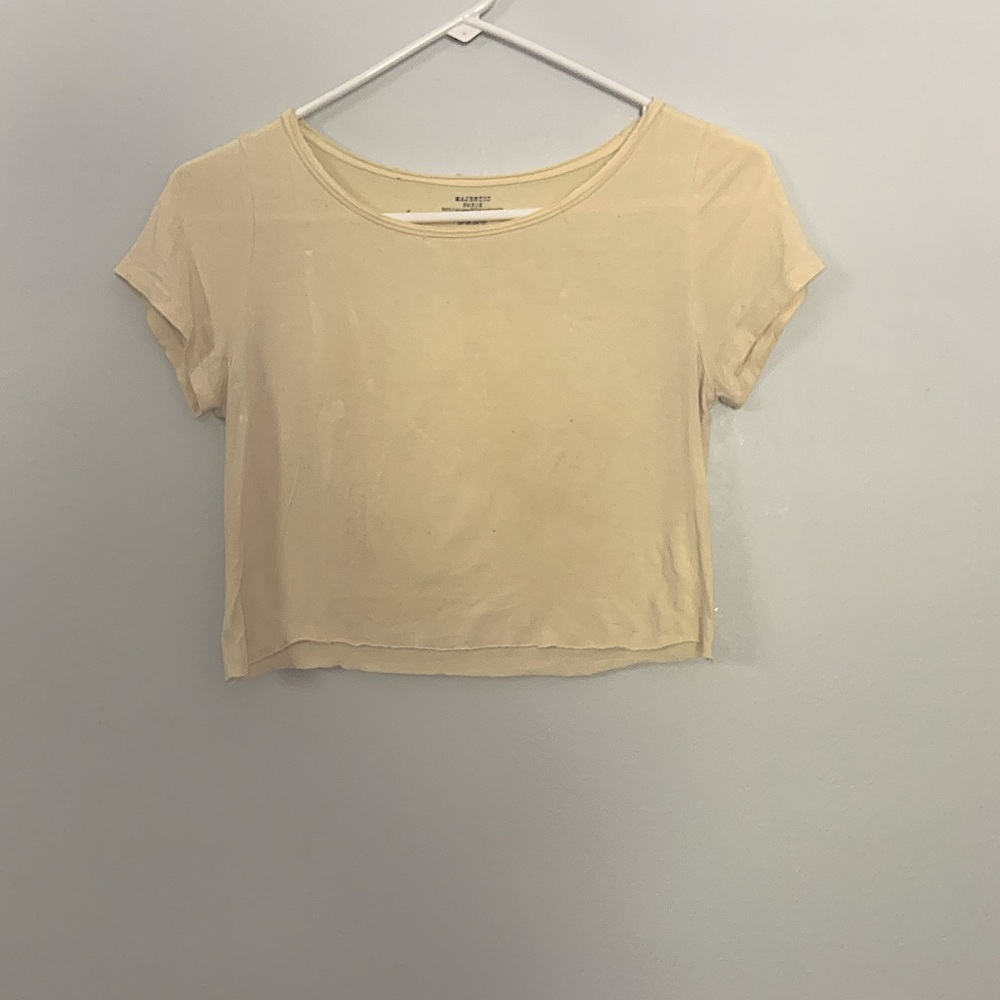 Yellow Cropped Top